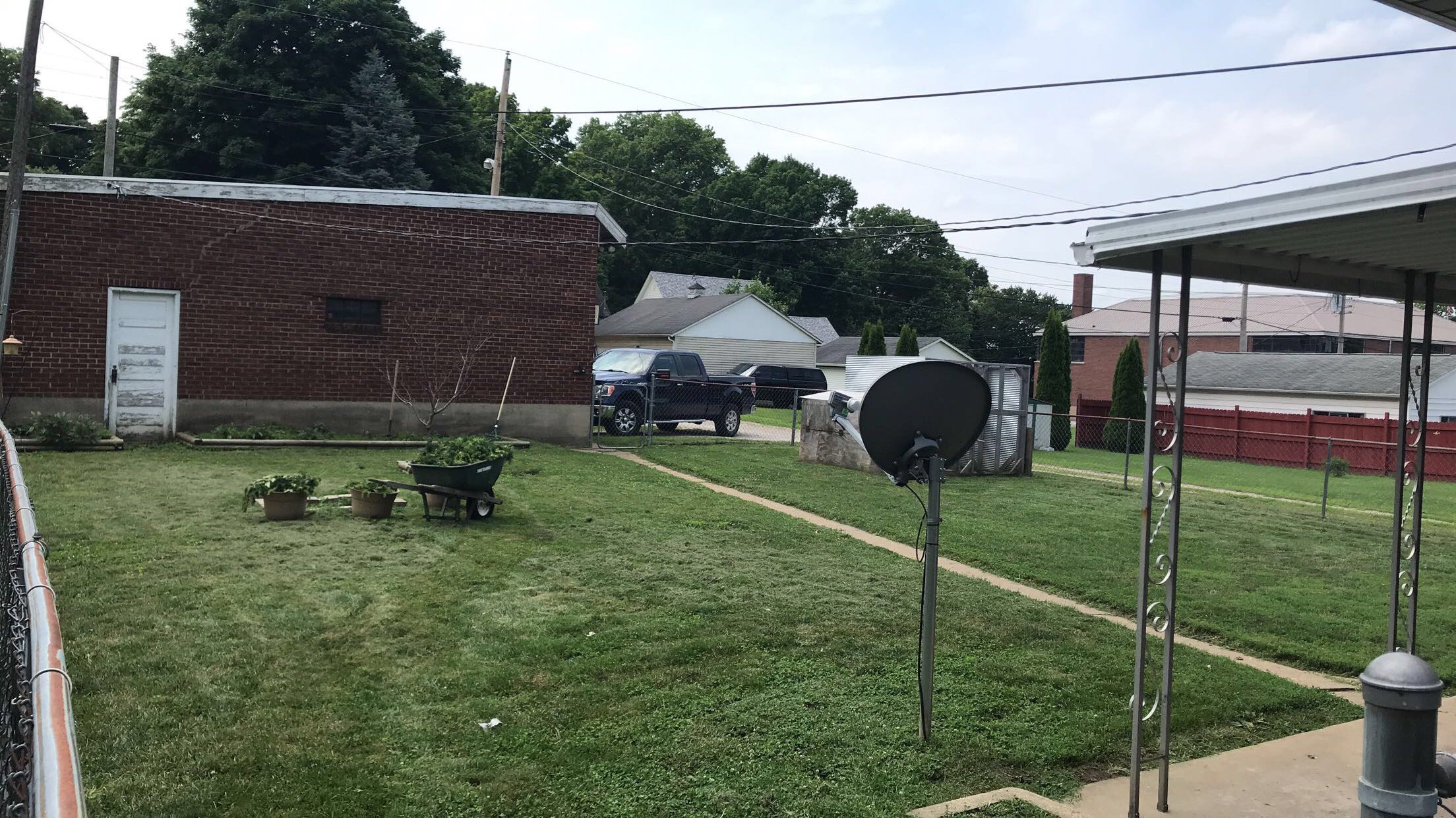 Back Yard Getting Cleaned Up