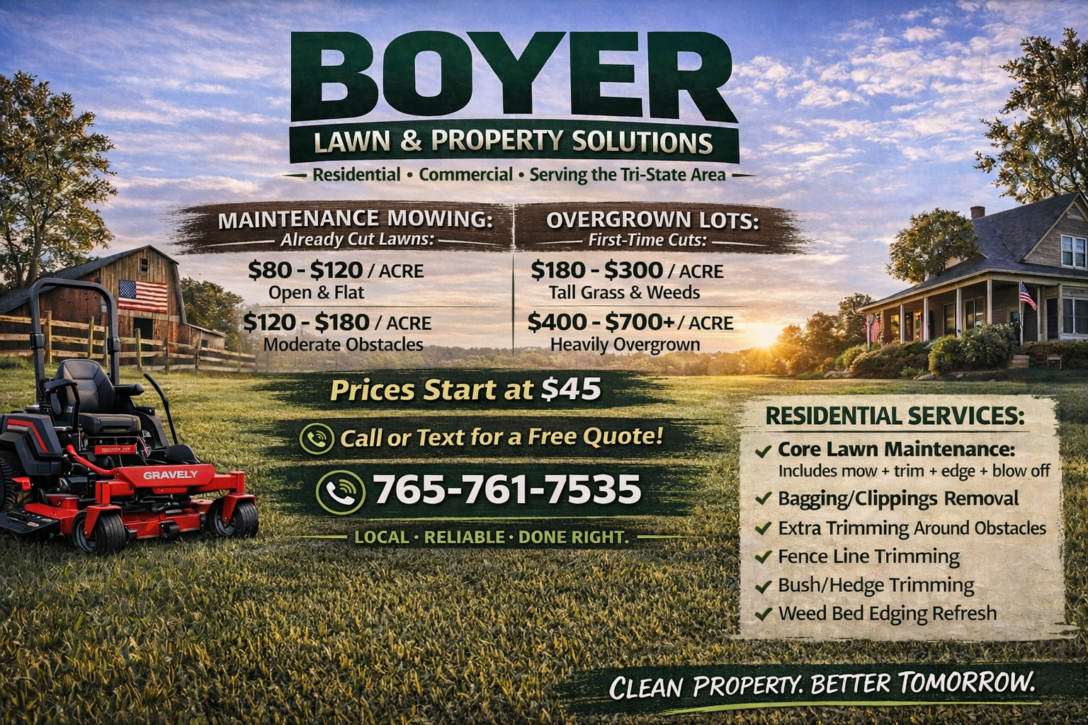 Boyer Lawn & Property Solutions Ad